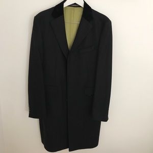 Men’s Wool Crombie Coat | SZ 40R